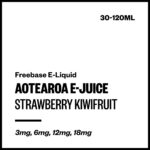 Aotearoa E-Juice - Strawberry Kiwifruit (Freebase E-Liquid) - 30ml / 18mg/mL Nicotine Content