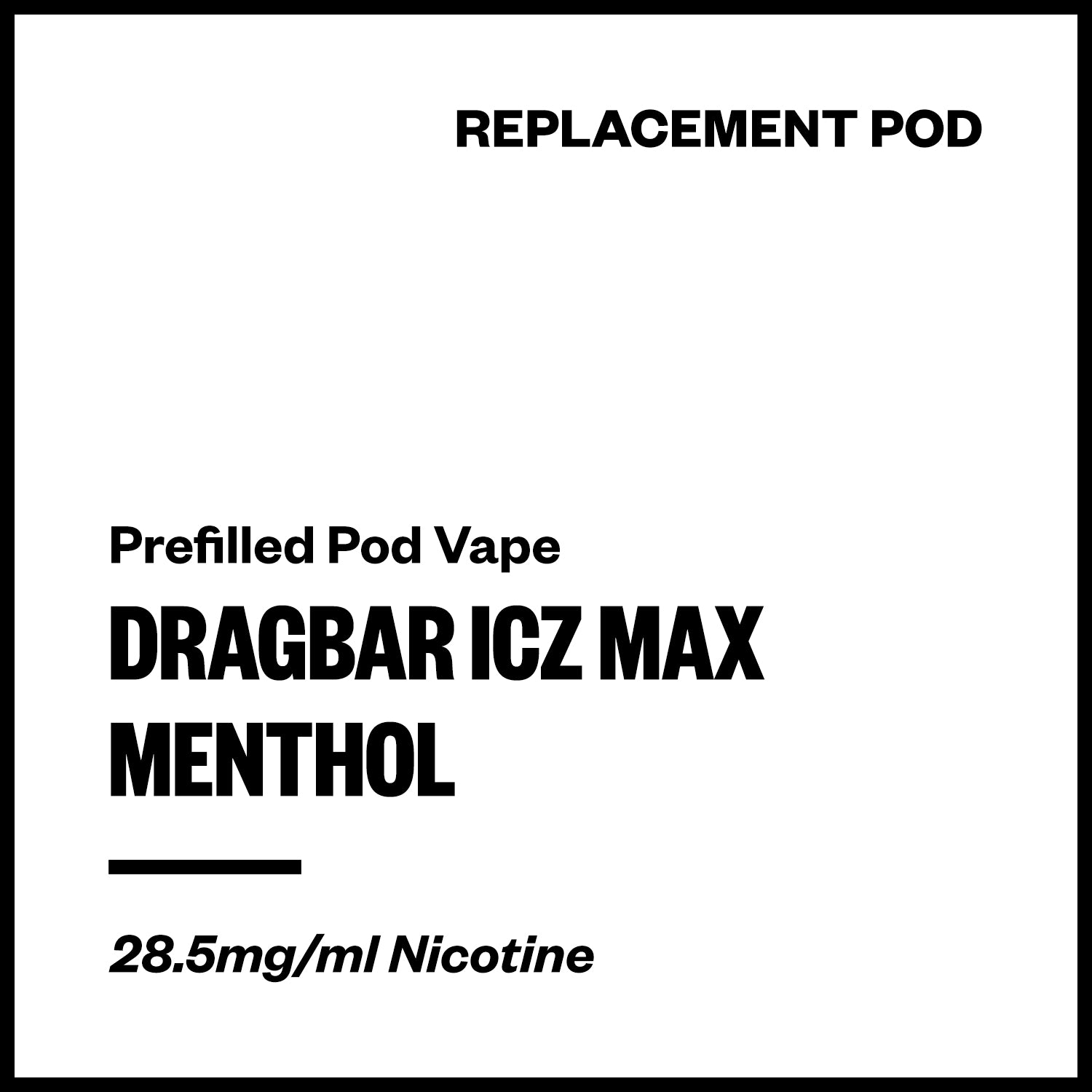 dragbar-icz-max-pod-menthol.jpg Dragbar ICZ Max - Menthol (Replacement Pod) - Image 1