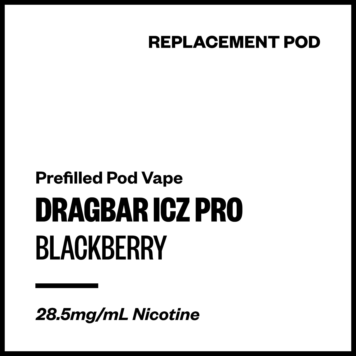 dragbar-icz-pro-pod-blackberry.jpg Dragbar ICZ Pro - Blackberry (Replacement Pod) - Image 1