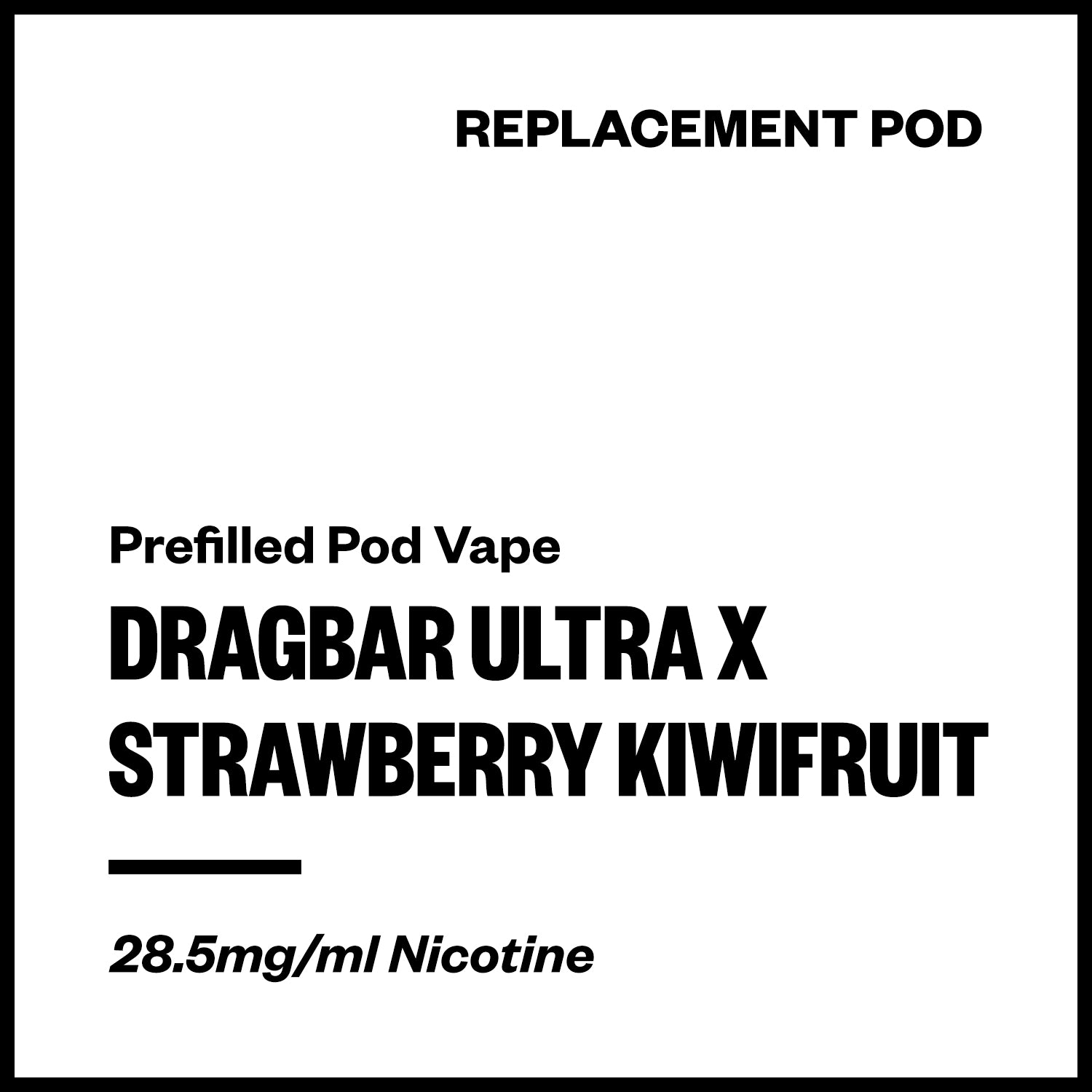 dragbar-ultra-x-pod-strawberry-kiwifruit.jpg Dragbar Ultra X - Strawberry Kiwifruit (Replacement Pod) - Image 1