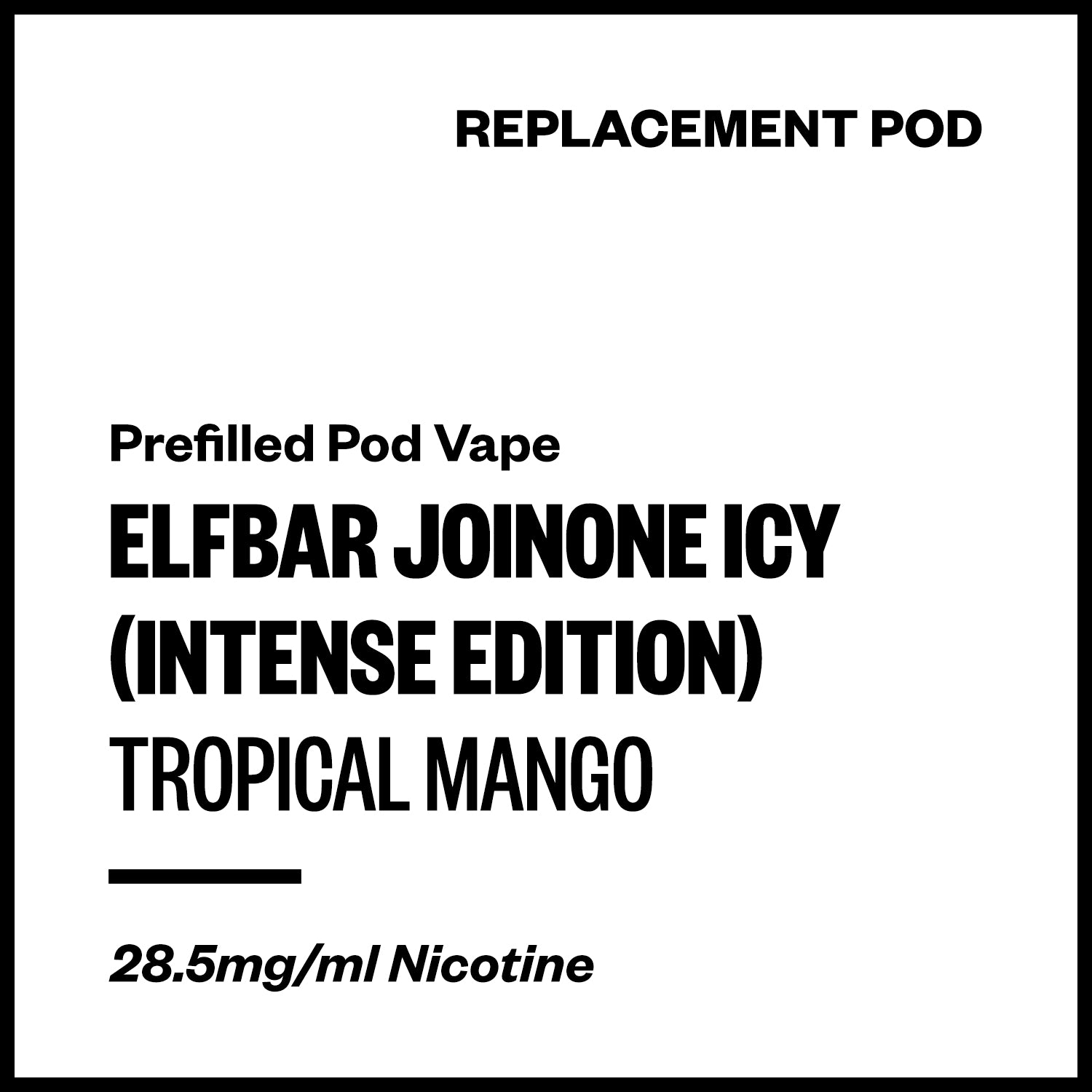 elfbar-joinone-icy-intense-pod-tropical-mango.jpg Elfbar JoinOne Icy Intense Edition - Tropical Mango (Replacement Pod) - Image 1