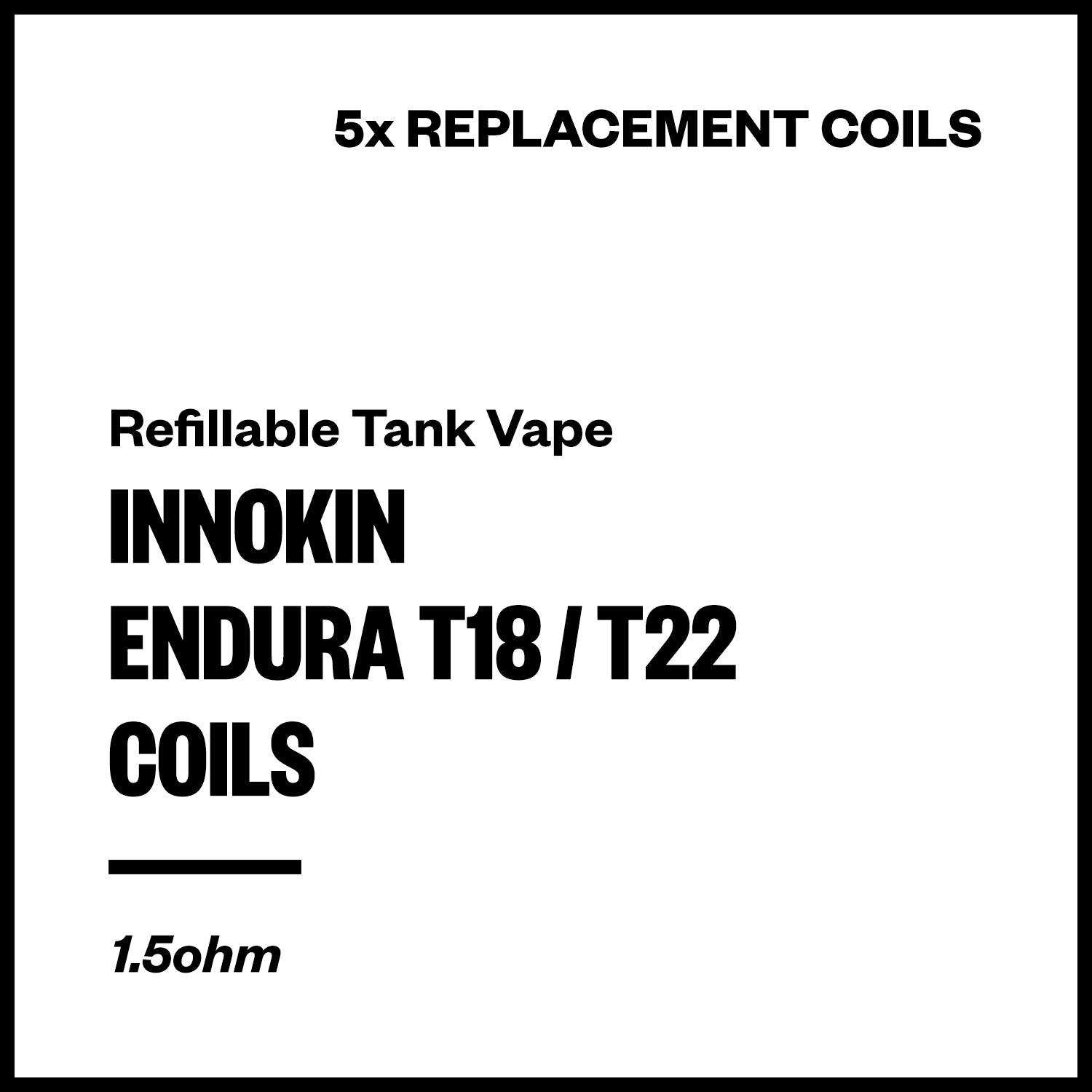 innokin-endura-t18-coils.jpg Innokin Endura T18/T18-II/T22 Pro Coils (5 Pack) - Image 1