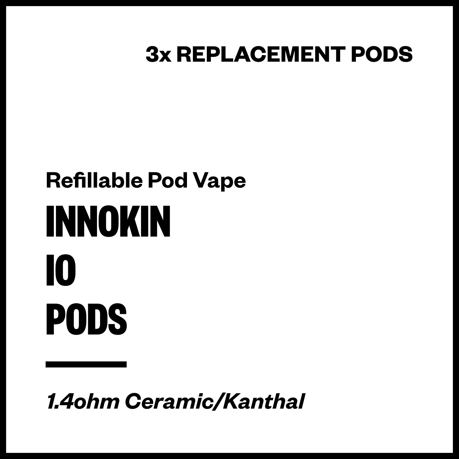 innokin-io-pods.jpg Innokin IO Replacement Pods (3 Pack) - Image 1