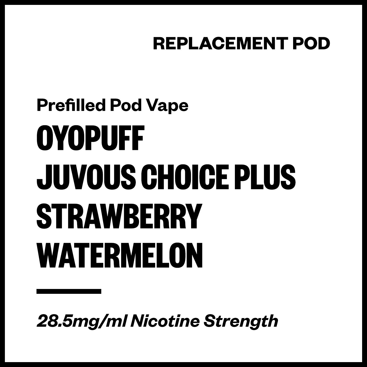 oyopuff-juvous-choice-plus-pod-strawberry-watermelon.jpg Oyopuff Juvous Choice Plus - Strawberry Watermelon (Replacement Pod) - Image 1